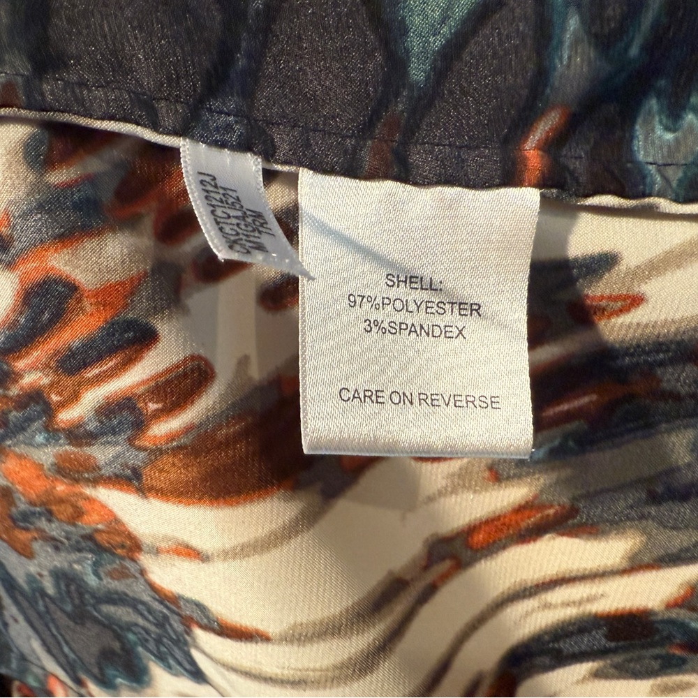 Calvin Klein Multicolor Abstract Blouse - Picture 6 of 6